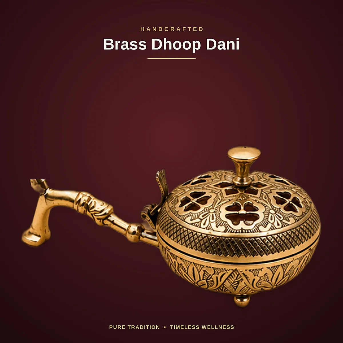 Brass Dhoop Dani – Fretwork — view 3