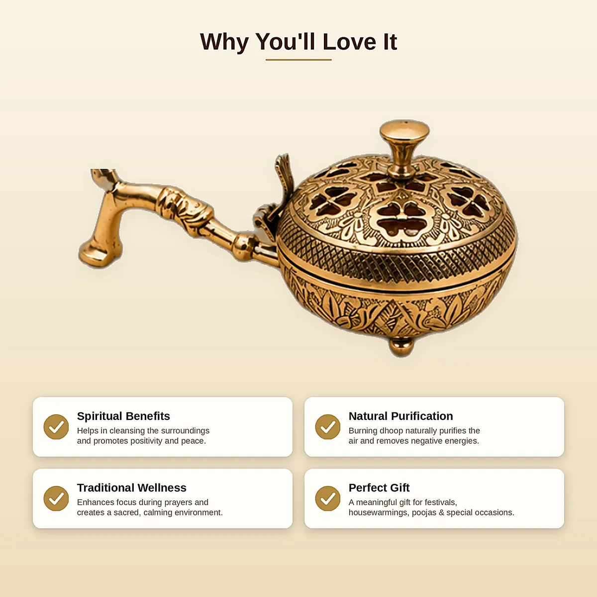 Brass Dhoop Dani – Fretwork — view 4
