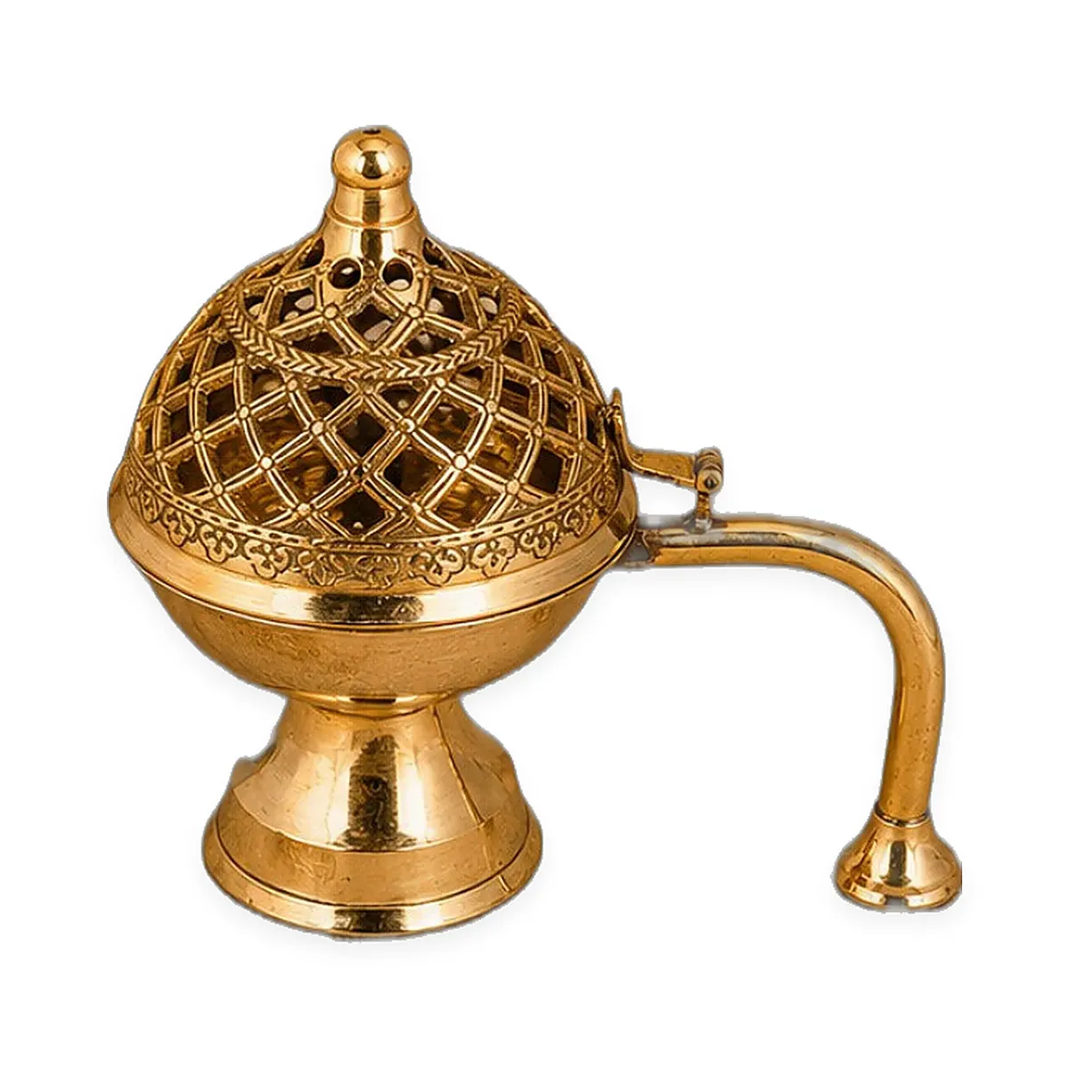Brass Dhoop Dani – Jaali Dome · Small / Medium / Large — view 1