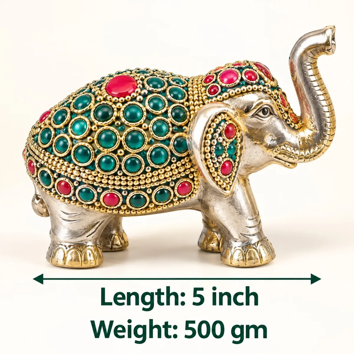 Brass Elephant – Stone-Work Décor — view 3