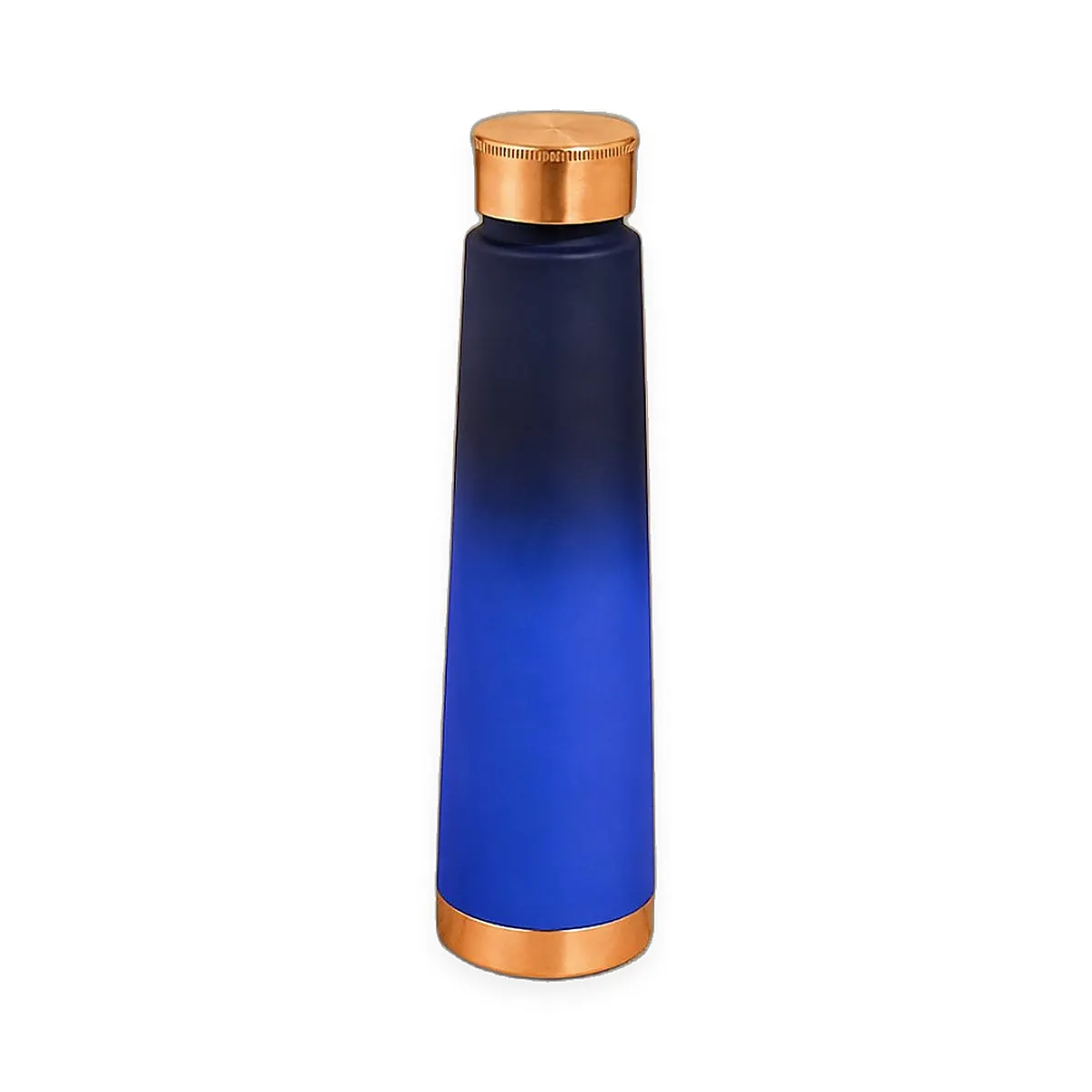 Double Shade Coloured Copper Bottle – Blue — view 1