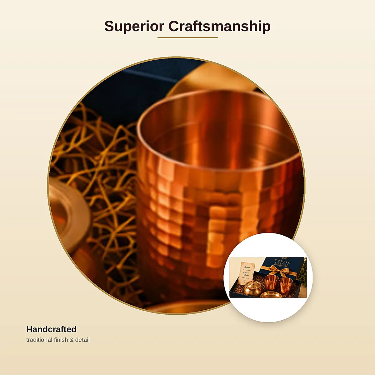 Three Dhatu Gift Set – Brass · Copper · Kansa — view 5
